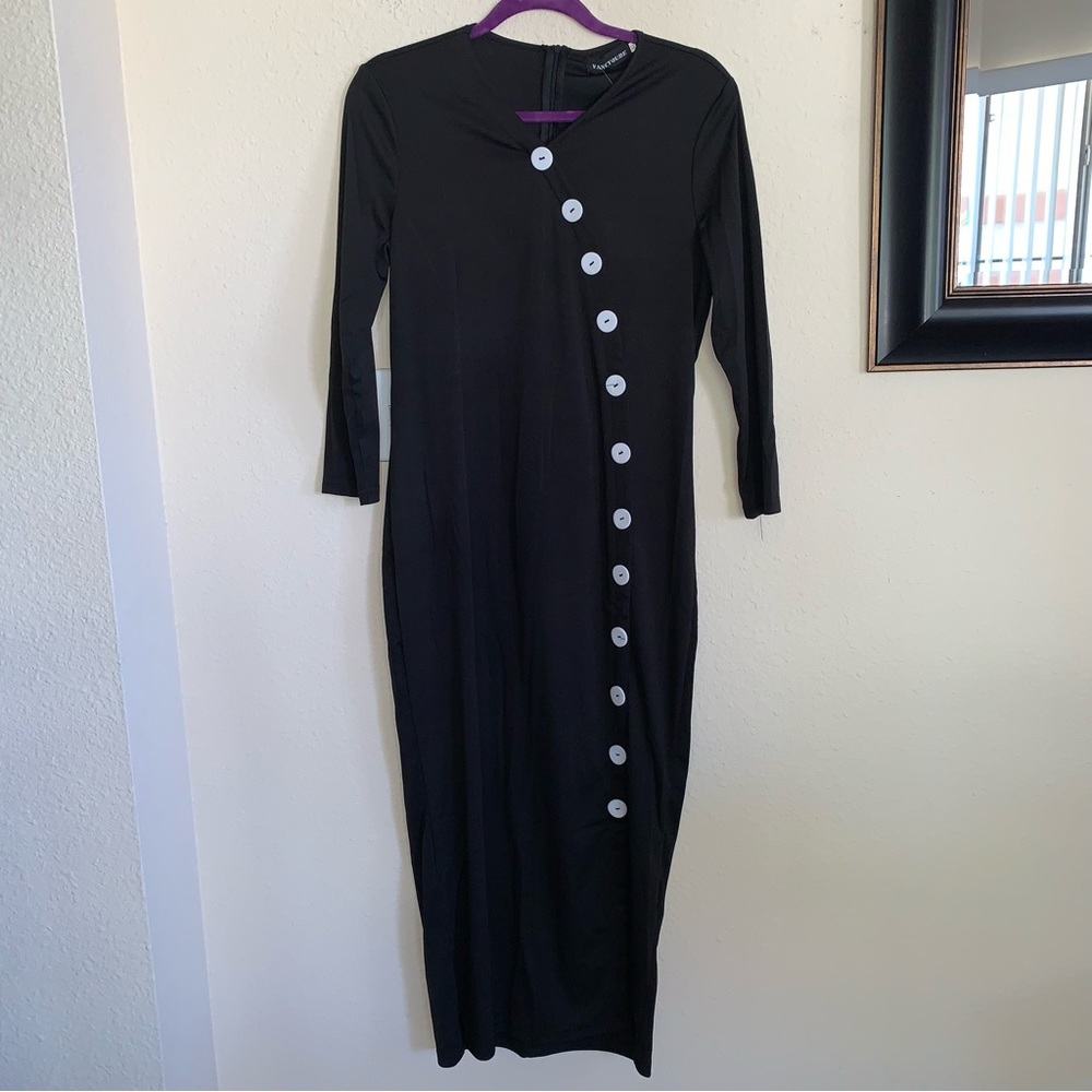 NWT Fancyqube Long Black Gothic Dress